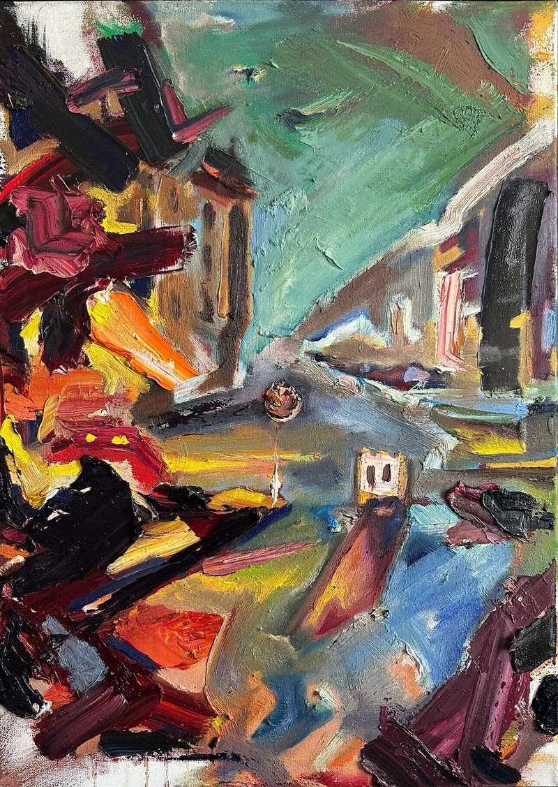 Abendstimmung — Malerei, Gesamtansicht
