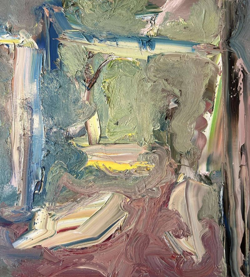 Der Laubengang — Malerei, Gesamtansicht