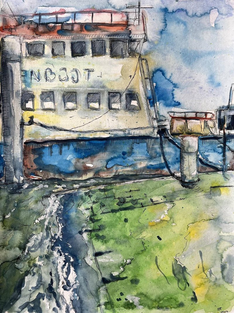 Nr. VIII Boot — Zeichnung, Gesamtansicht