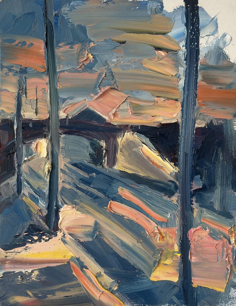 Brücke im Abendlicht – Gesamtansicht